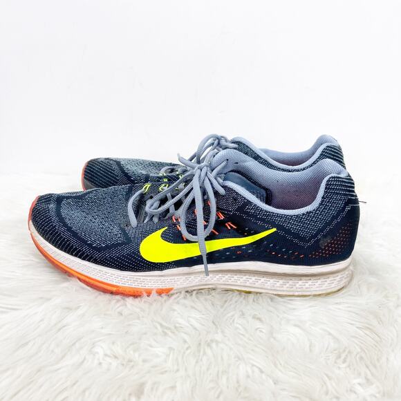 Nike 13 Mens Air Zoom Structure 18 Magnet Grey Volt Running Shoes - Picture 4 of 10